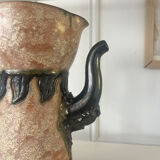 Belgian ceramic pitcher signed Sylvain Sttublet