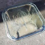 Chromium coffee table and glass slab