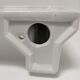 Art Deco white glazed ceramic wall shelf