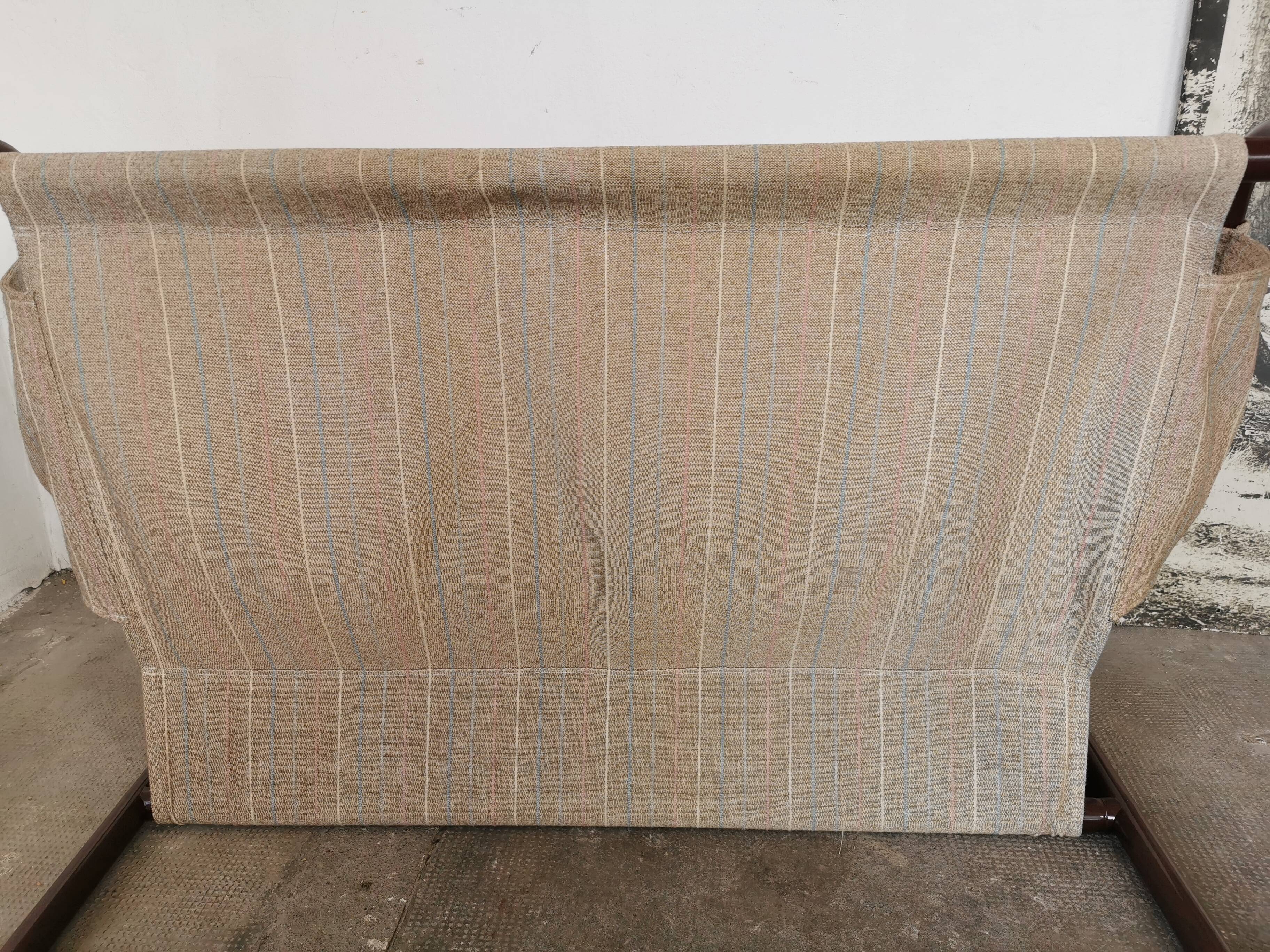 Tubular metal bench from the 80s