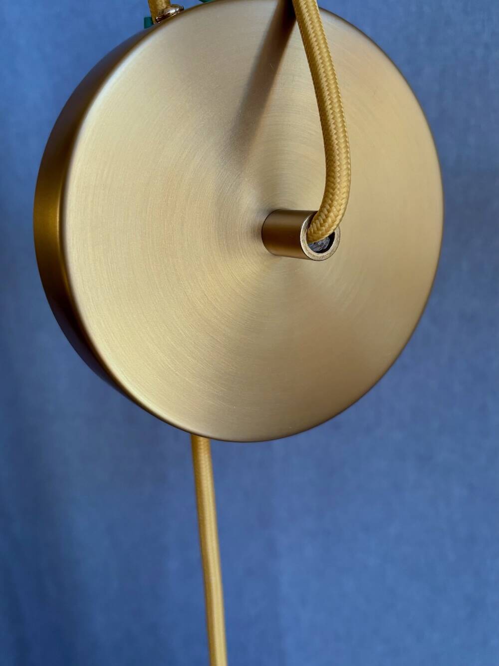 Capiz shell and brass pendant light