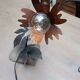 Lampe fleur, style Maison Jansen, années 70