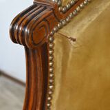 Fauteuil de Bureau Pivotant en Hêtre, style Louis XVI – Fin XIXe