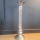 Large antique candle holder 45cm in silver metal
