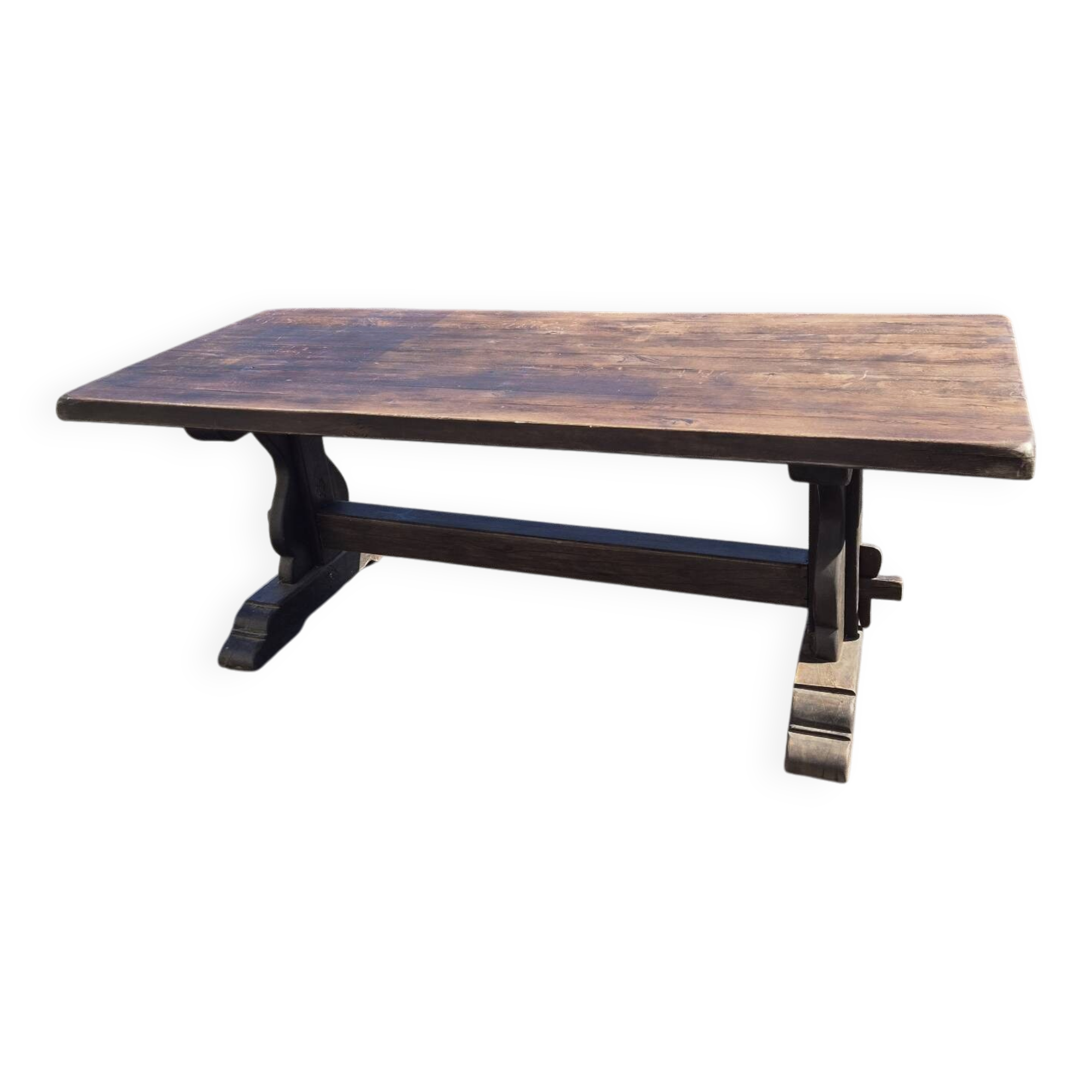 Solid wood monastery table