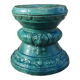 Chinese garden stool ceramic green glaze stoneware