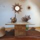 Table basse vintage travertin