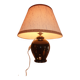 black opaline glass lamp (attributed to Jacques Adnet)