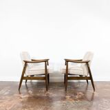 Pair of GFM-87 armchairs by Juliusz Kędziorek, GFM, Poland, 1960s