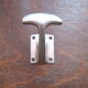 Antique vintage aluminum hooks