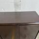 Minimalist vintage dark wood sideboard
