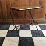 Vintage newspaper table