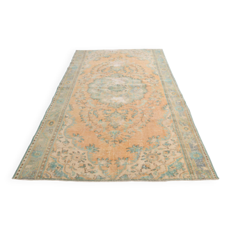 Tapis oriental vintage orange pâle 6x9 182x270 cm SK 21429
