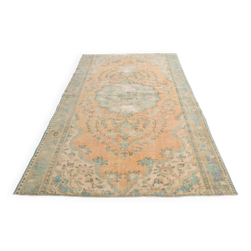 Tapis oriental vintage orange pâle 6x9 182x270 cm SK 21429