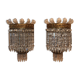 Pair of crystal sconces from the house baccarat, crinoline model