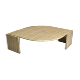 Travertine coffee table by Roche Bobois France 1970