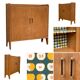 Vintage bookcase feet aileron 1950
