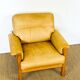 Complete camel leather lounge set from the 1960s.
