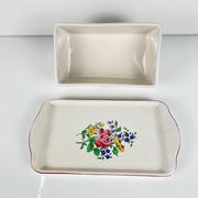 Butter dish KG Lunéville model Réverbère, earthenware