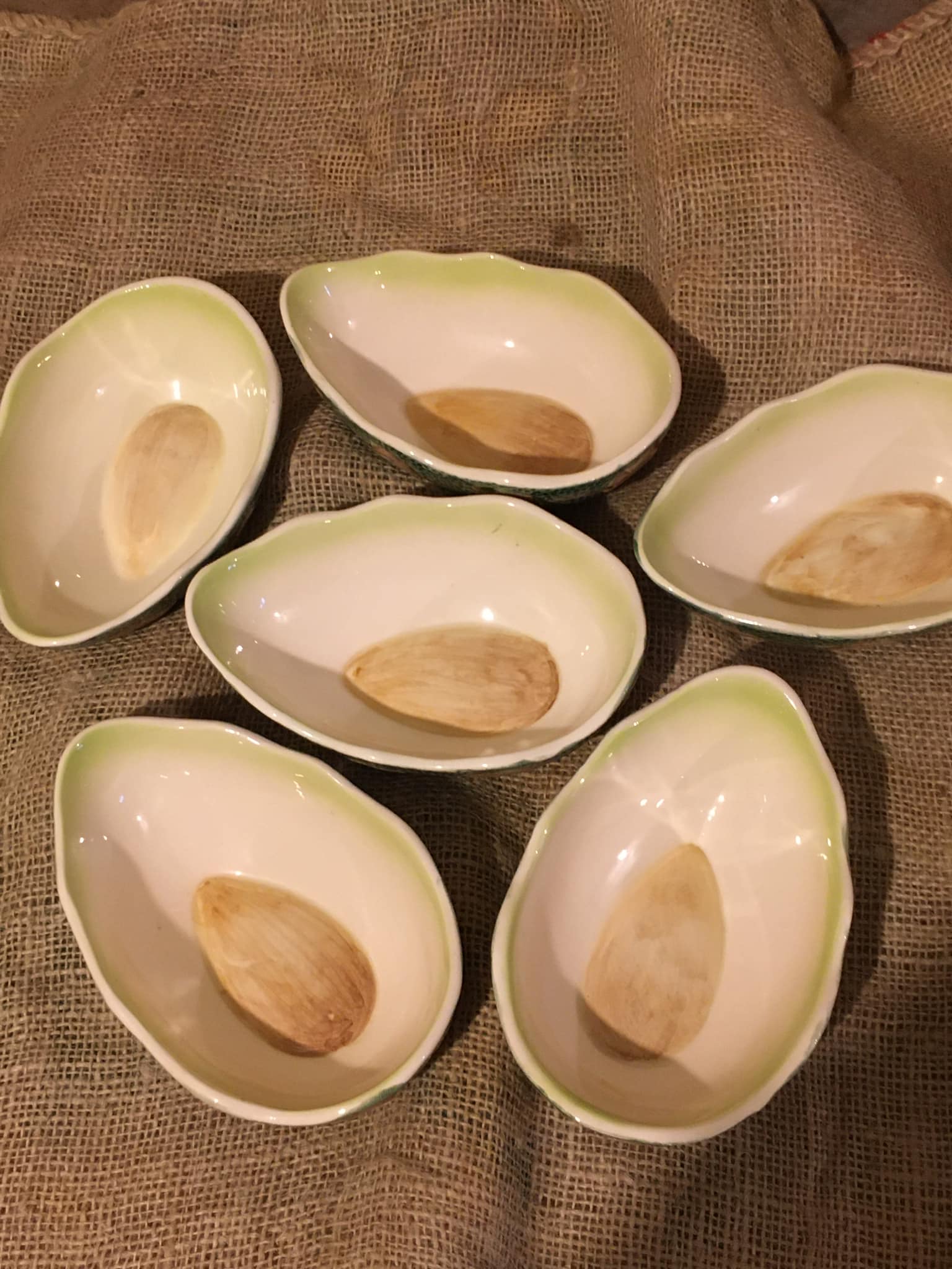 Lawyer service with 6 slip cups signed FG (Francesco Guarino)