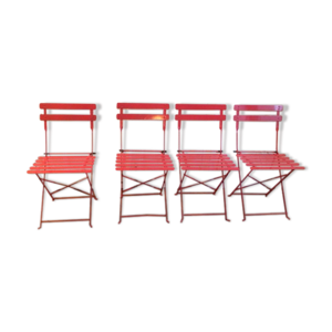 chaises en métal pliantes