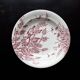 Round serving dish, old ironstone S&G - Decorated with birds and vegetation.