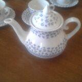 Set of six cups and six cups including an theire