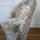 Beige moumoute armchair