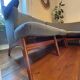 Banquette scandinave vintage – Karl Sørlie & Sønner – restaurée, tissu