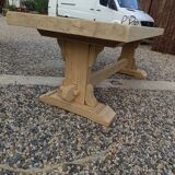Solid walnut monastery table