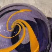 Unica thick-walled vase Roel Olivier Leerdam glass