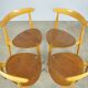 🟡 Beech & teak dining chairs, Hans J. Wegner & Fritz Hansen, Denmark 1950s