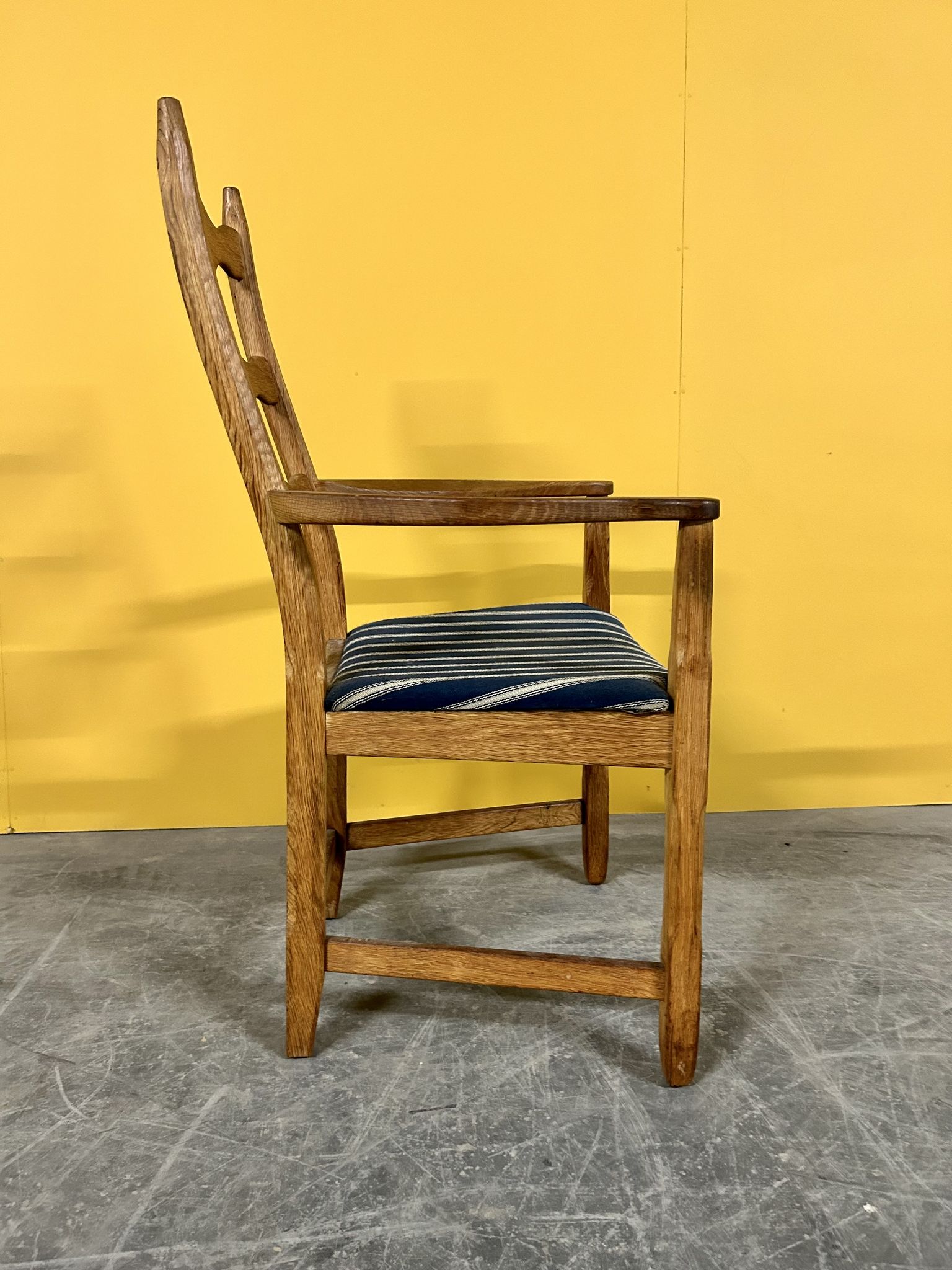 Danish vintage oak armchair 1960s