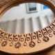 Vintage ceramic round mirror