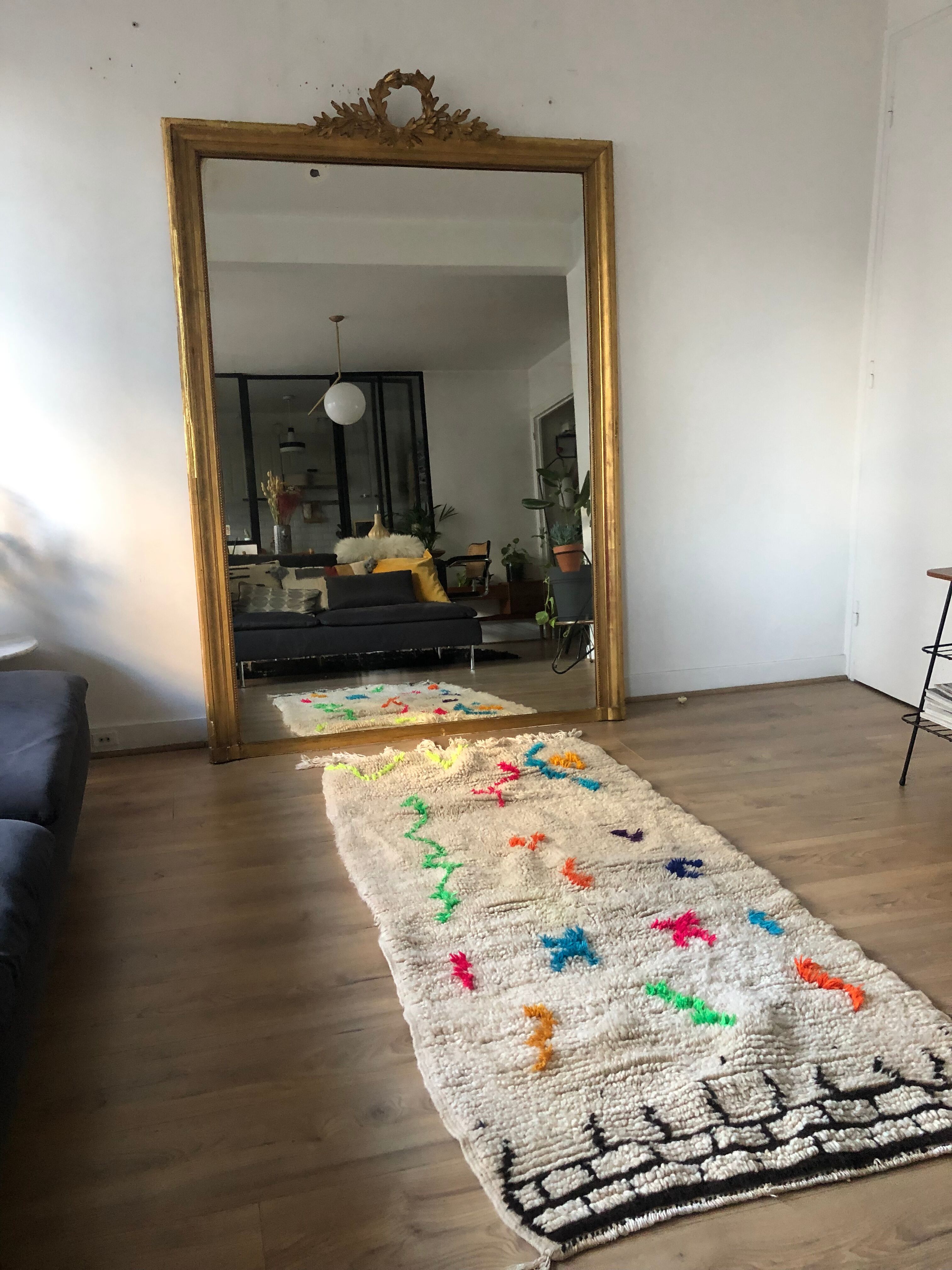 Killim wool berber carpet 150x60cm