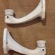 Limoge 1930 porcelain art deco wall light  pair