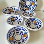 6 céramiques peintes à la main – Desuir - Sicile