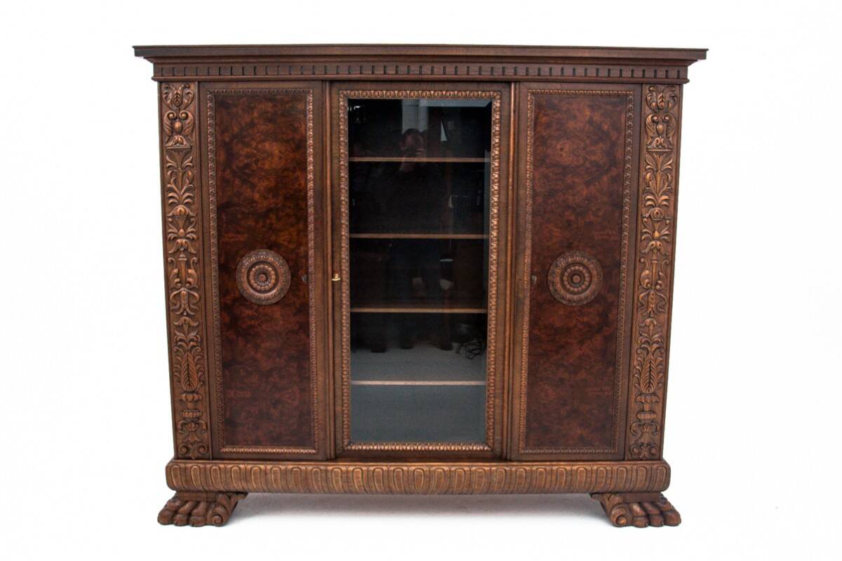 Cabinet set on lion's paws, Germany, early 20th century.