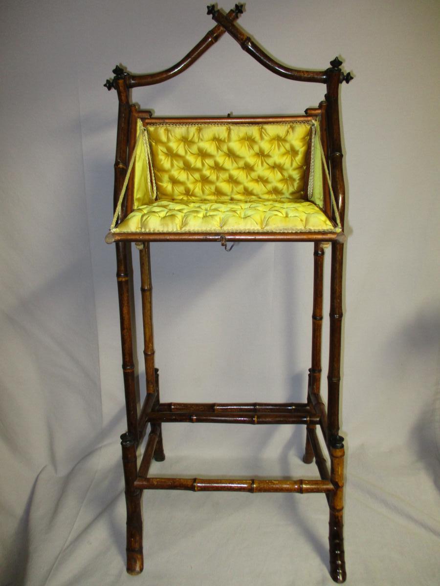 Worker rare, 19th in bamboo and Japan lacquer panels