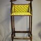 Worker rare, 19th in bamboo and Japan lacquer panels
