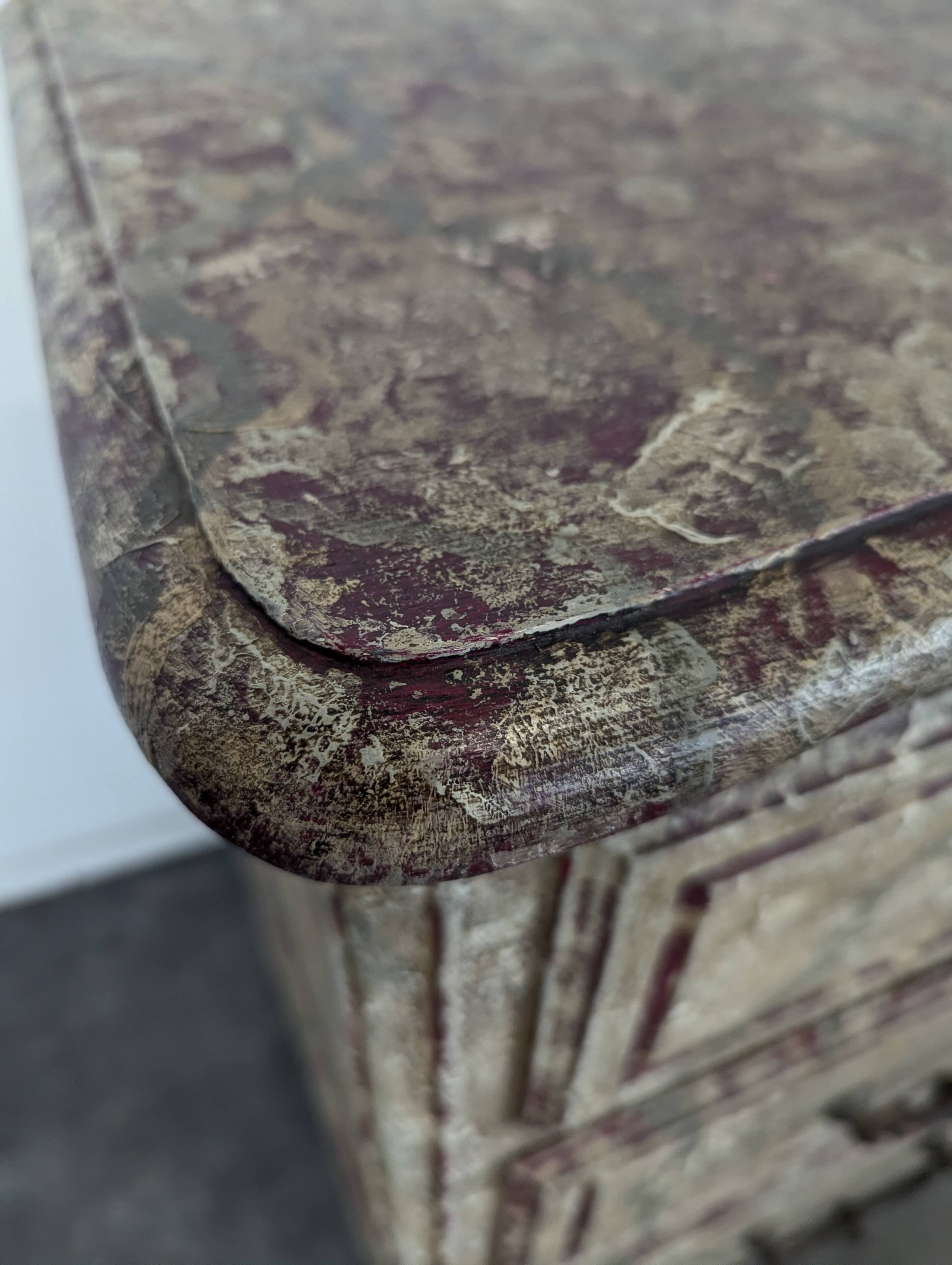 Louis XV style patinated chest of drawers