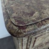 Louis XV style patinated chest of drawers