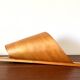Applique feuille en placage de bois, 1980