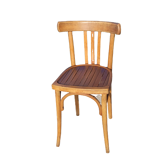 Chaise bistrot vintage en bois