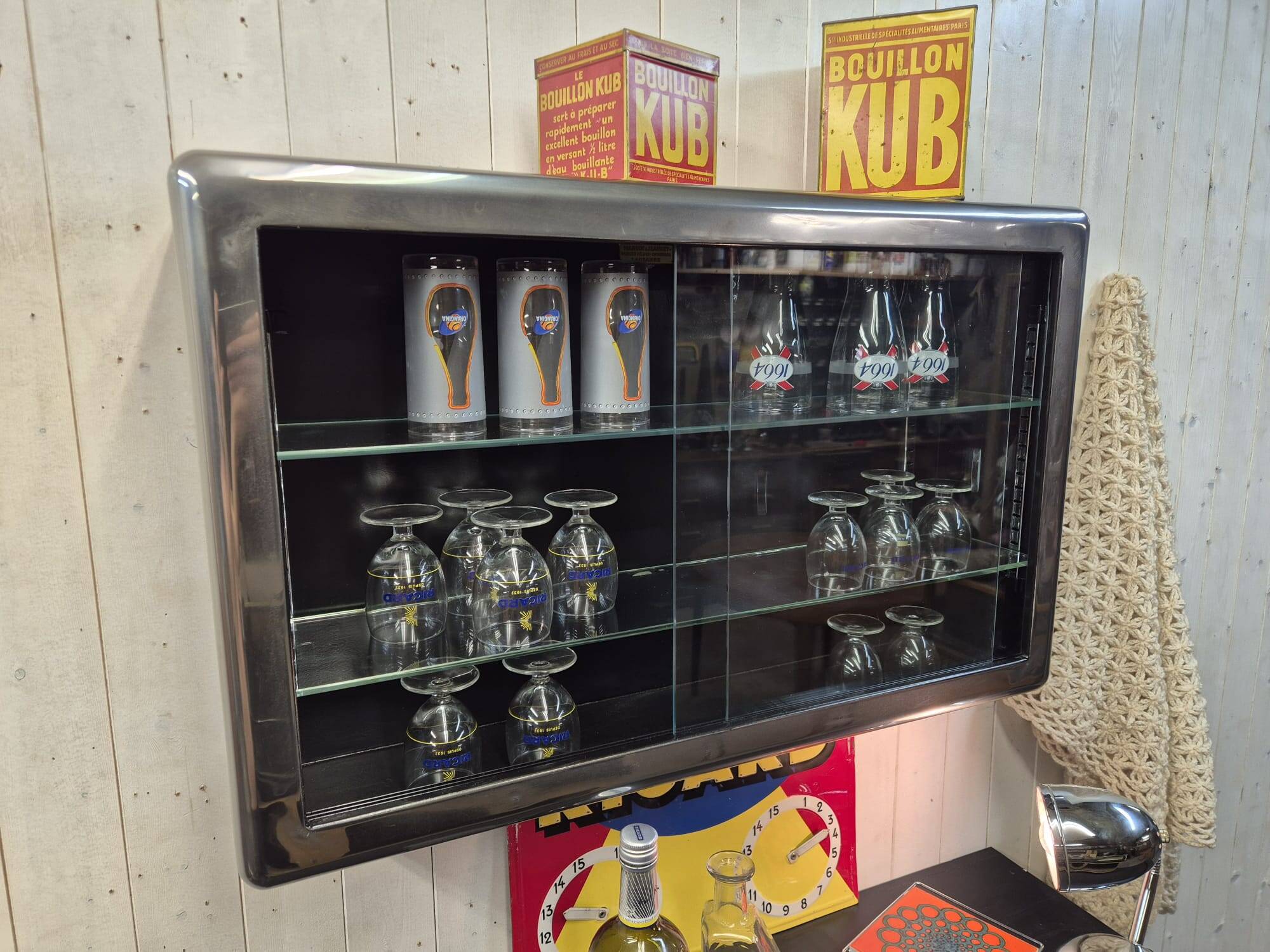 Old pharmacy display cabinet
