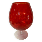 Red Italian glassware vase