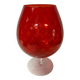 Red Italian glassware vase