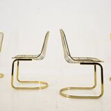 Midcentury set of four dining chairs, Italy, 1970s