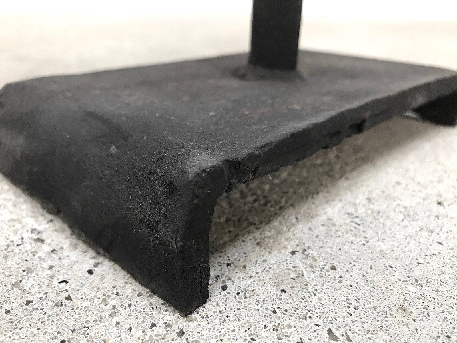 Sculptural brutalist candleholder in wrought iron, GDR / Germany, 1960s