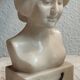 Bust of a woman in alabaster